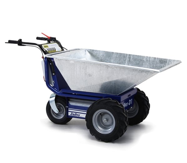 Versatile Zallys D1: Motorized Wheelbarrow for Indoor & Outdoor Use